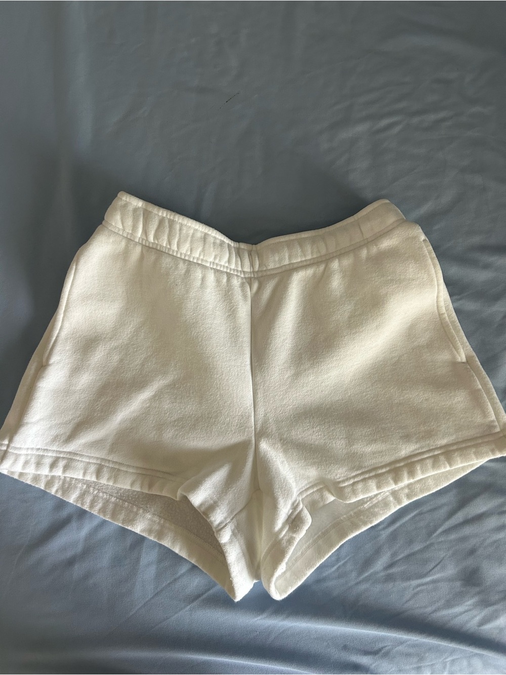 Tna Cozy Fleece Athletic Shorts in White XS Like New